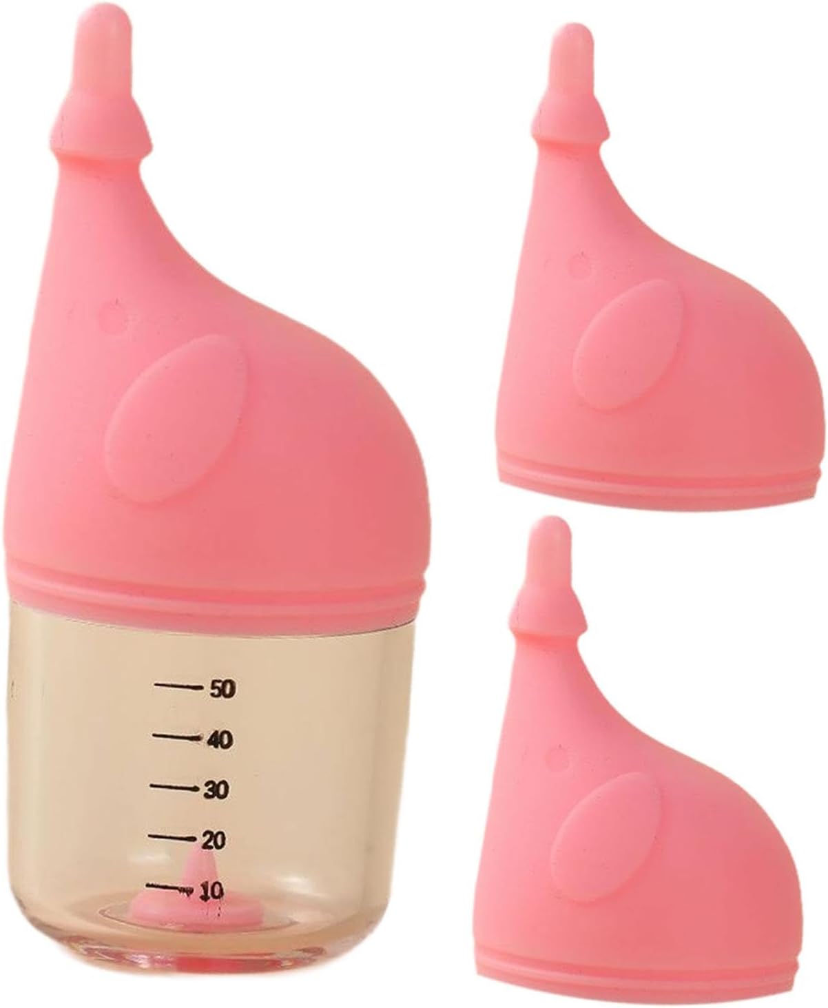 Kitten Bottle Feeding Kit Replaceable Nipples Kitten Milk Bottle for Newborn Pet, Pink - Image 6