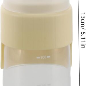 Portable Nursing Bottle for Newborn Kittens and Puppies Small Nipple Design for Natural Feeding Experience Easy to Clean Wide Mouth Feeder for Travel and Pet Care Yellow