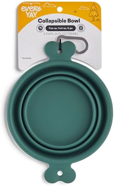 EveryYay Open-Air Eats Collapsible Bowl for Dogs 3 Cups