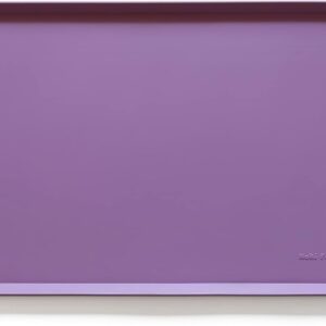 Hoki Found Silicone Pet Food Mats Tray - High-Lips Pet Dog Cat Bowl Mats - Pet Feeding Mat - Waterproof Dog Cat Food Mats -Pet Water Mats for Floors - Amethyst