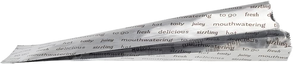 Restaurantware Bag Tek 3.7 x 1.2 x 12 Inch Hot Dog Bags 100 Large Hot Dog Wrappers - Greaseproof Freezer-Safe Printed Foil Hot Dog Cart Accessories Heat-Resistant Non-Vented - Image 15