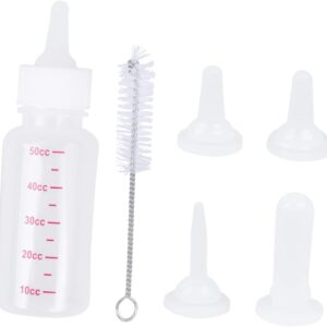 DOITOOL 2 Sets Pet Nurser Bottles 50ml Set Dog Cat Feeding Bottle 3 Si...