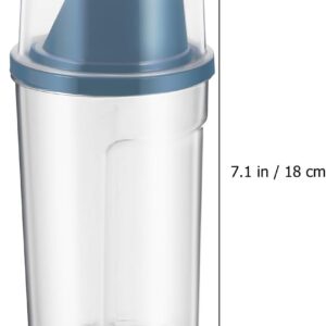 Kisangel 2pcs Pet Food Storage Container 1000ml Pet Food Containers Airtight Dry Pet Food Bins for Travel Food Bucket Pet Supplies, 1000ml