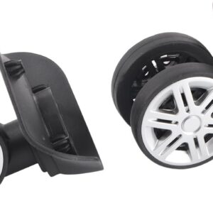 Luggage Replacement Wheels, 1Pair Double Row Large Wheel Suitcase Wheels Replacement Suitcase Wheels Suitcase Wheels Plastic Bearings Repair Set for Luggage Suitcase Trolley