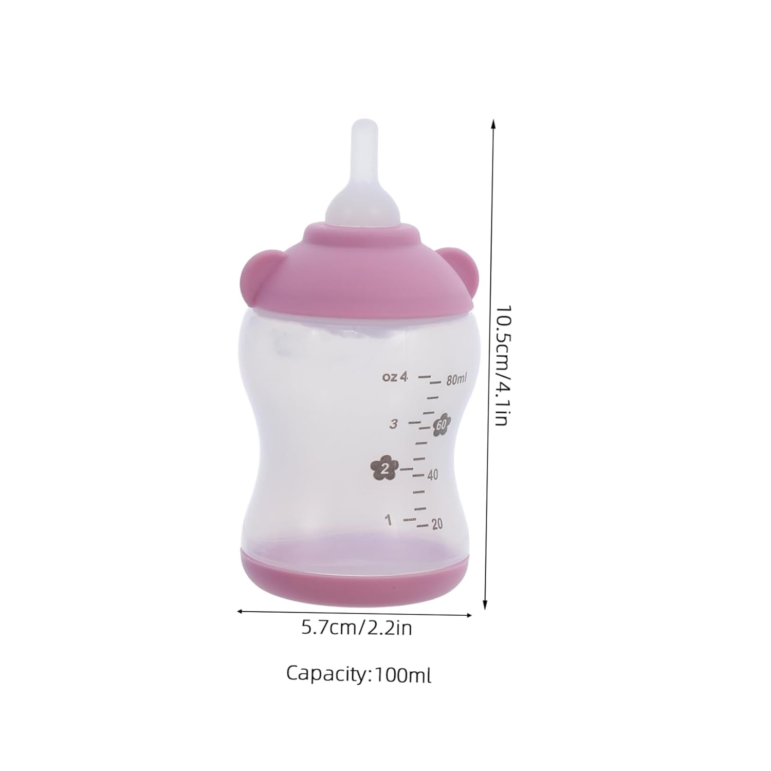 SUPVOX 2pcs Kitten Milk Feeder Bottles Portable Nursing Supplies for Newborn Pets Travel-Friendly Design with Natural-Like Nipples for Kittens and Puppies Blue Pink - Image 2