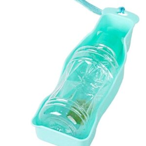 Dog Water Bottles for Hiking Dog Water Bottles for Travel Green Portable Pet Dog Cat Water Bottle Travel Cups Drinking Bowl Outdoor Feeder Dog Water Dispenser 245Ml