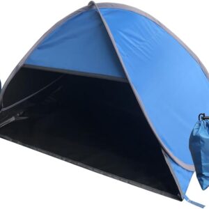 Fixable Small Pop Up Beach Tent Included Two Sand Bags,Mini Head Beach Tent Sun Shelter,Instant Dog Beach Shade for Puppy or Other Small Pets