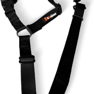 4Knines Headrest Dog Seatbelt – Adjustable Pet Seatbelt Tether for Car Travel with 360° Swivel Hook – Vehicle Safety Restraint for Small, Medium, Large Dogs – Durable & Easy to Install – Black