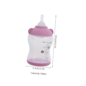 Kisangel 2pcs Pet Nursing Bottles for Puppies Kittens Soft Silicone Feeding Bottles Design Pet Supplies for Travel