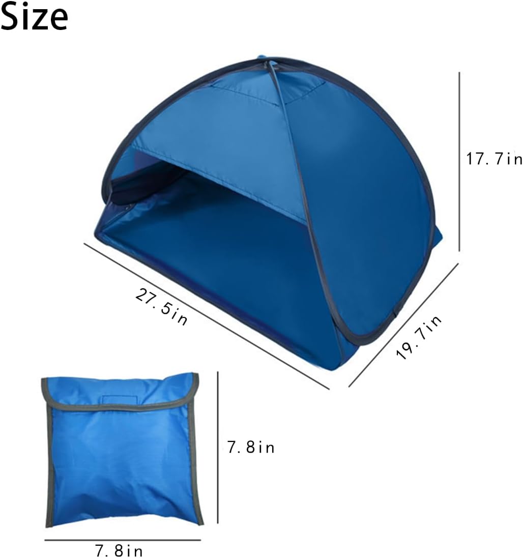 Cat Tent, Dog Tent Tiny House Beach Sun Shelter for Pets, Beach Tent Pop up Shade Waterproof Sun Shelter with Moble Phone Stand Laptop Sun Shade, Sleeping Tent - Image 4