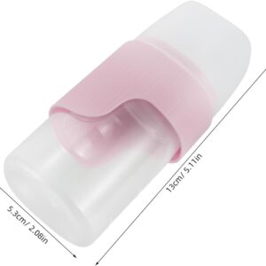 Happyyami Practical Kitten Milk Feeder Portable Dog Feeding Bottle with Nipple for Puppies Small Animals for Travel Daily Use Easy to Clean Controlled Milk Flow