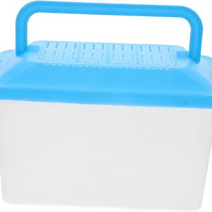 Kisangel Portable Turtle Feeding Box Transparent Handheld Aquarium for and Reptiles Travel and Pet Transport