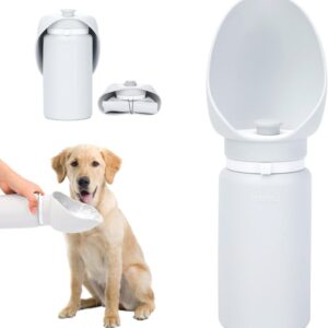 Dog Water Bottle Portable Pet Water Dispenser 19oz Foldable Silicone Outdoor Bottle for Cat, Puppy