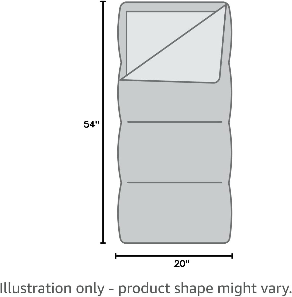 Happy Nappers Pillow & Sleepy Sack- Comfy, Cozy, Compact, Super Soft, Warm, All Season, Sleeping Bag with Pillow- Medium 54” x 20”, Shimmer Unicorn - Image 8