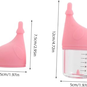 Milisten Puppy Bottle Feeder for Small Animals Soft Nipple for Easy Latching Safe Kitten and Puppy Nursing Container for Daily Home Feeding and Travel