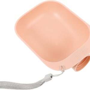 BESPORTBLE Portable Dog Water Bottle – Travel-Friendly Pet Water Feeder with Bowl Attachment, Pink ABS Design for On-the-Go Hydration