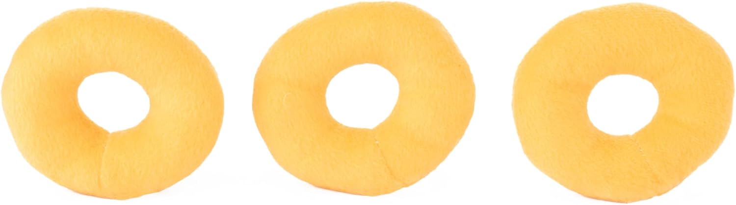 ZippyPaws Burrow Replacement Miniz - Interactive Dog & Puppy Toys for Boredom, Stimulating Pet Products to Keep them Busy, Plush Refills for Hide & Seek Puzzle, Enrichment Squeaky Toy - Holiday Donutz - Image 3