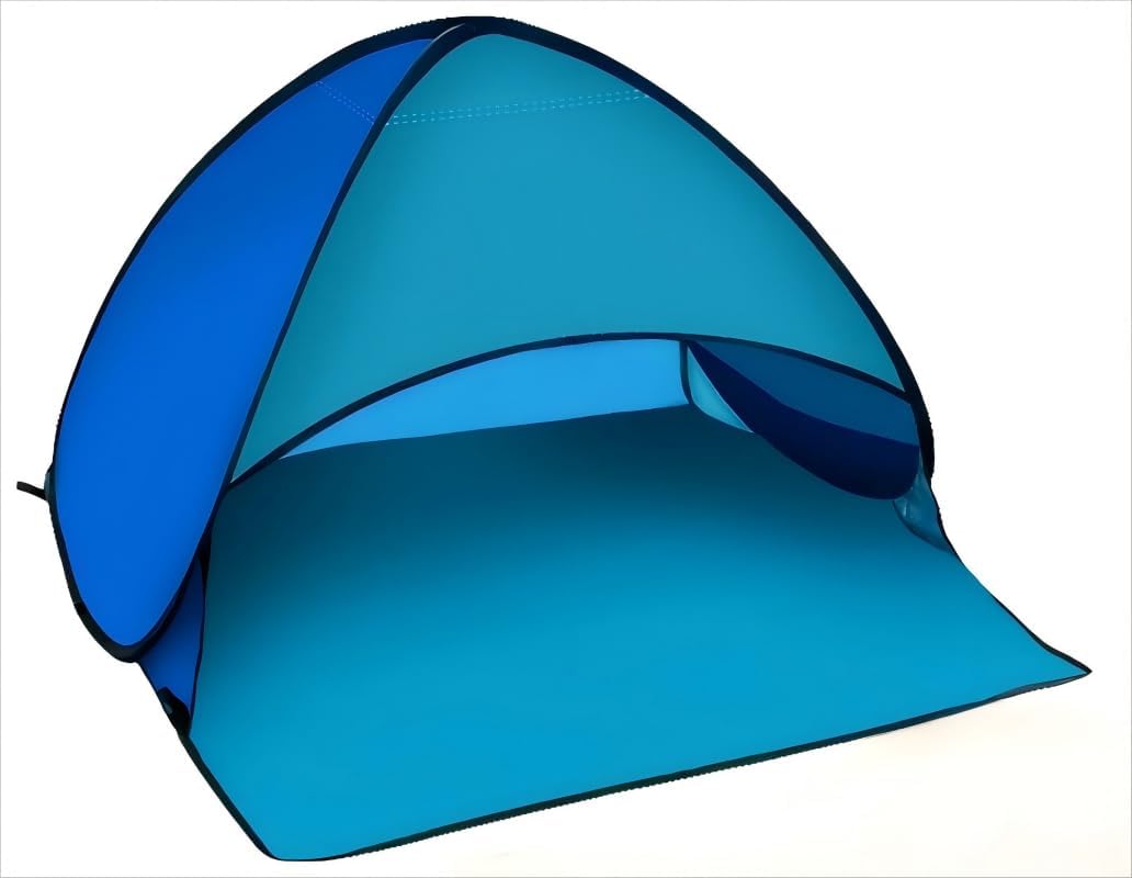 Dog Beach Tent for Pet Shade Pop Up Portable Mini Head Sun Shelters Canopy for Camping Outdoor Hiking Picnic Windproof Waterproof with Tent Nails Phone Stand for Puppy Cat Small Animals(Blue) - Image 7
