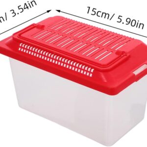 Plastic Handheld Fish Tank Portable Pet Tank Box Turtle Tank Easy- Turtle Aquarium Kit Pet Travel Container