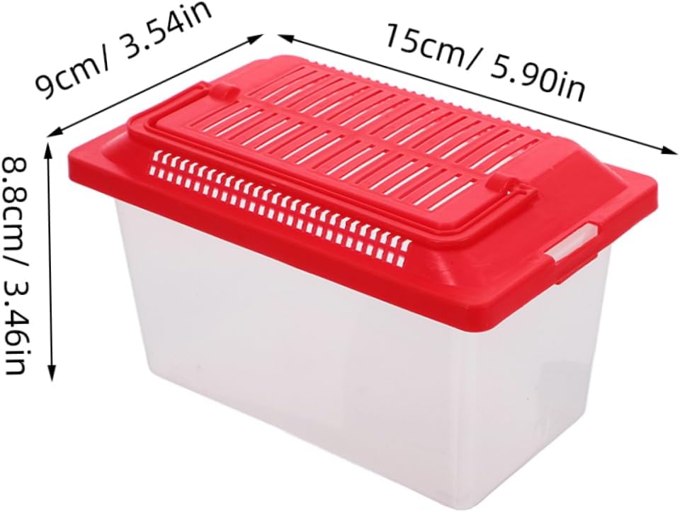 Plastic Handheld Fish Tank Portable Pet Tank Box Turtle Tank Easy- Turtle Aquarium Kit Pet Travel Container - Image 2