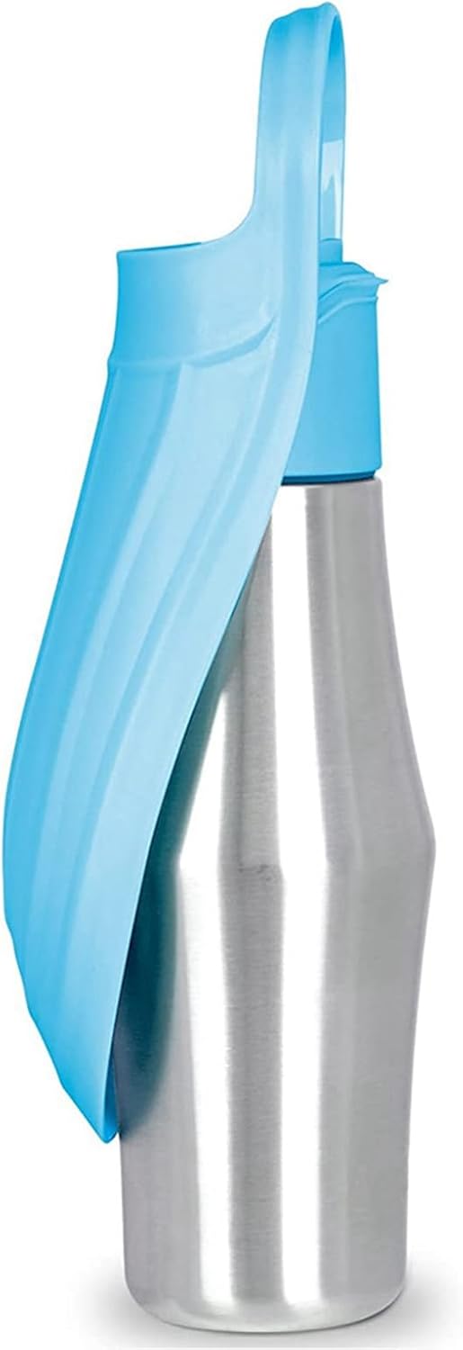 Portable Dog Water Bottle with Dispenser, 750ml Stainless Steel Travel Cup and Collapsible Water Bowl for Outdoor Activities, Walking,Hiking, Road Trips (Light Blue) - Image 8
