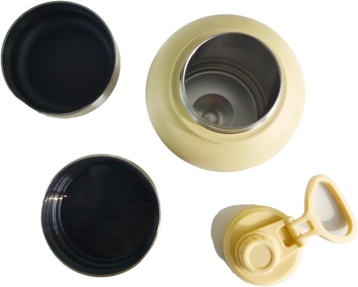 OUT 'N WILD Portable Dog Insulated Water Bottle & Bowls - All-in-One Travel Accessories Pet Food & Liquids for Car, Hiking, Camping - Leak-Proof, Double Walled - 32 oz, 2 Dog Bowls, Beige - Image 5