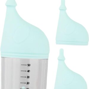 Kitten Bottle Feeding Kit, Kitten Milk Bottle, 50ML Pet Bottle, Replaceable Nipples for Drinking, Blue