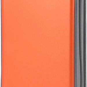 alavisxf xx CD Case, 96 Capacity Hard Plastic CD Holder Protective DVD Disc Storage Case Holder Portable Zipper CD DVD Organizer Storage Wallet for Car Home Travel (96 Capacity, Orange)