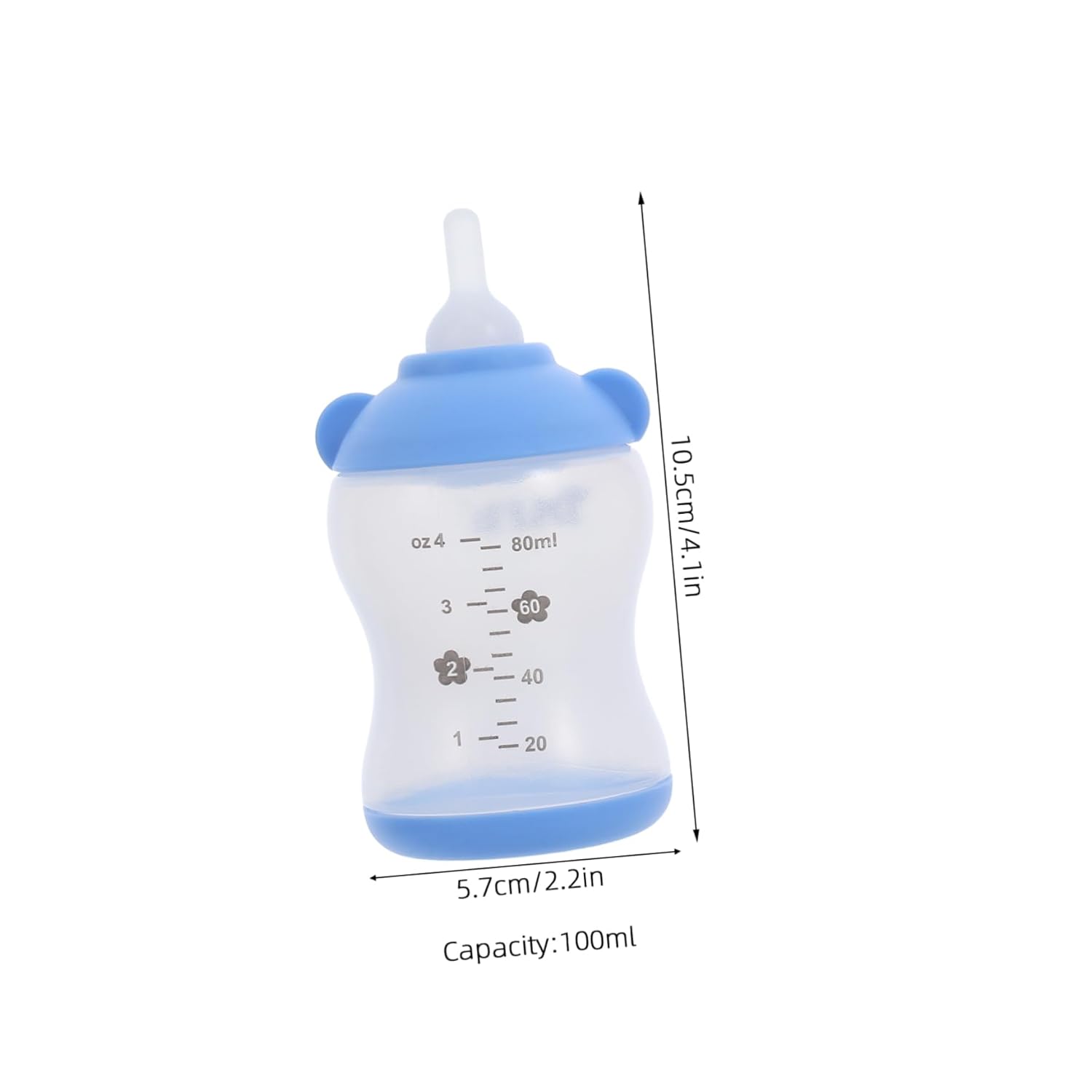 SUPVOX 2pcs Kitten Milk Feeder Bottles Portable Nursing Supplies for Newborn Pets Travel-Friendly Design with Natural-Like Nipples for Kittens and Puppies Blue Pink - Image 8