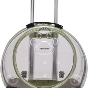 Portable pet Trolley, Retractable Trolley Box with Silent Wheels, Outdoor Backpack, Bubble pet Box