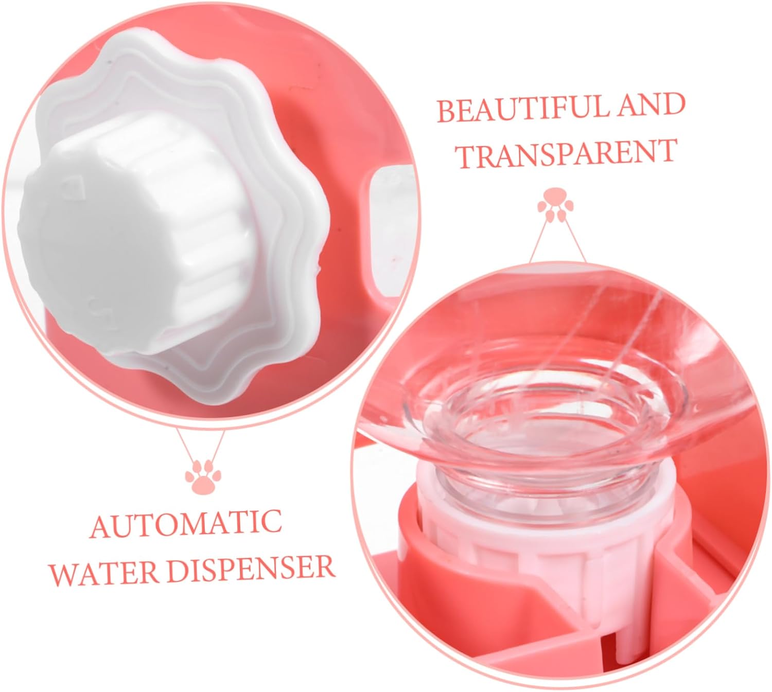 Balacoo Hanging Design Pet Water Feeder Bottle for Cats Dogs Rabbits and Hamsters Portable Leak and Pressure Resistant Automatic Water Dispenser for Home and Travel - Image 4