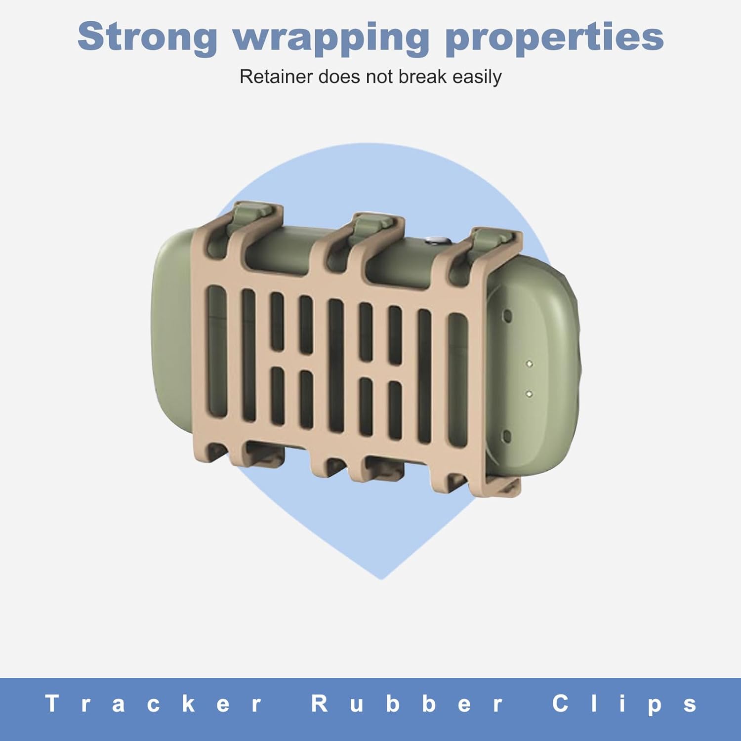 Rubber Attachment Clips for Pet Location Trackers Compatible with Tractive XL GPS Tracker & Health Monitoring for Dogs Replacement Holder Collar Clip - Image 3