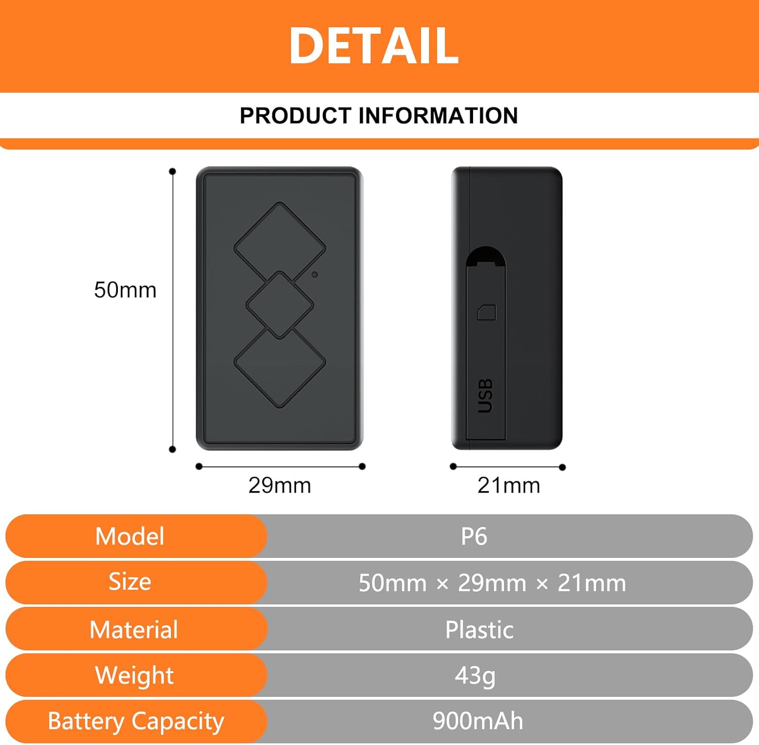 Mini Car GPS Tracker for Vehicles,Portable Real Time Magnetic GPS Tracking Device,No Subscription Required/No Monthly Fee Full Global Coverage Location Tracker for Kids,Dogs,Trucks - Image 7