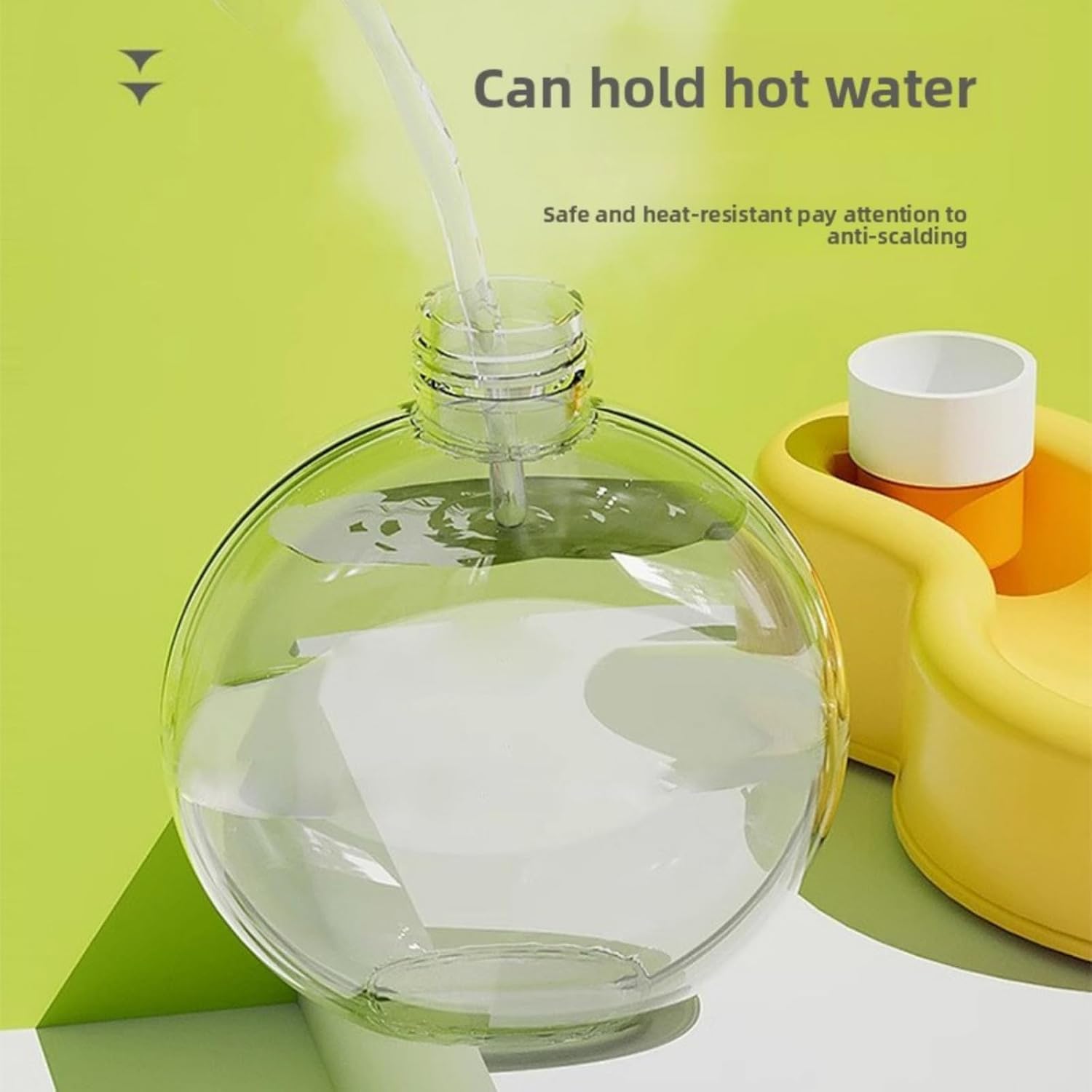 Dog Water Bottle Convenient Leak-Proof Dog Water Bottle Capacity 12 Oz (350 ml).Ldeal for Dogs on Outdoor Walks and Traveling.(Yellow, 12 Ounces) - Image 5