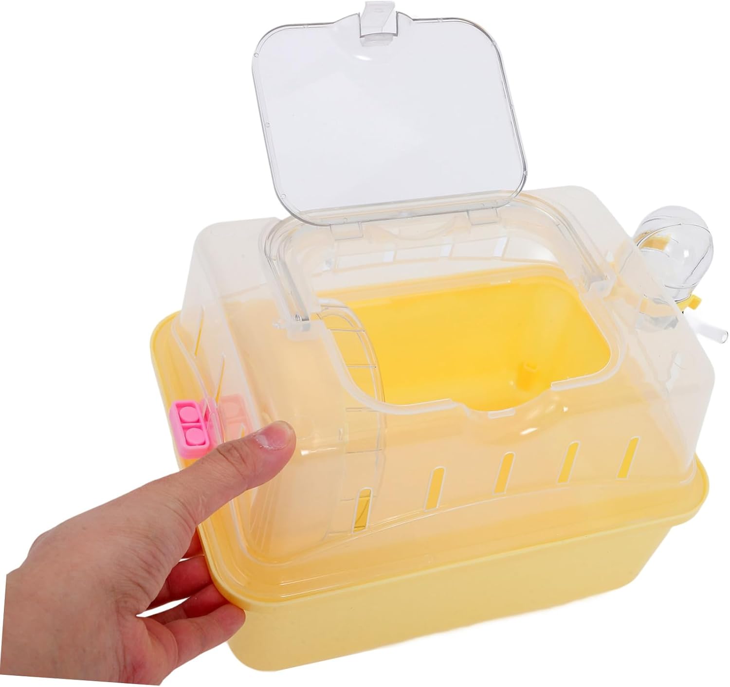 Garneck Outdoor Hamster Cage with Water Feeder Compact Plastic Carrier for Pets for Travel and Camping Suitable for Hamsters Gerbils and More - Image 9