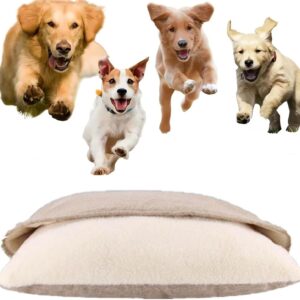 Snoozie Snuggle Burrow Bed, Washable Dog Bed with Cover Cave, Dog Den Beds Cave for Dachshund, Indoor Pets Sleeping Bag, Doggy Beds Caves for Small Dogs, Nest Dogs Bedes for Cat(Brown,M)