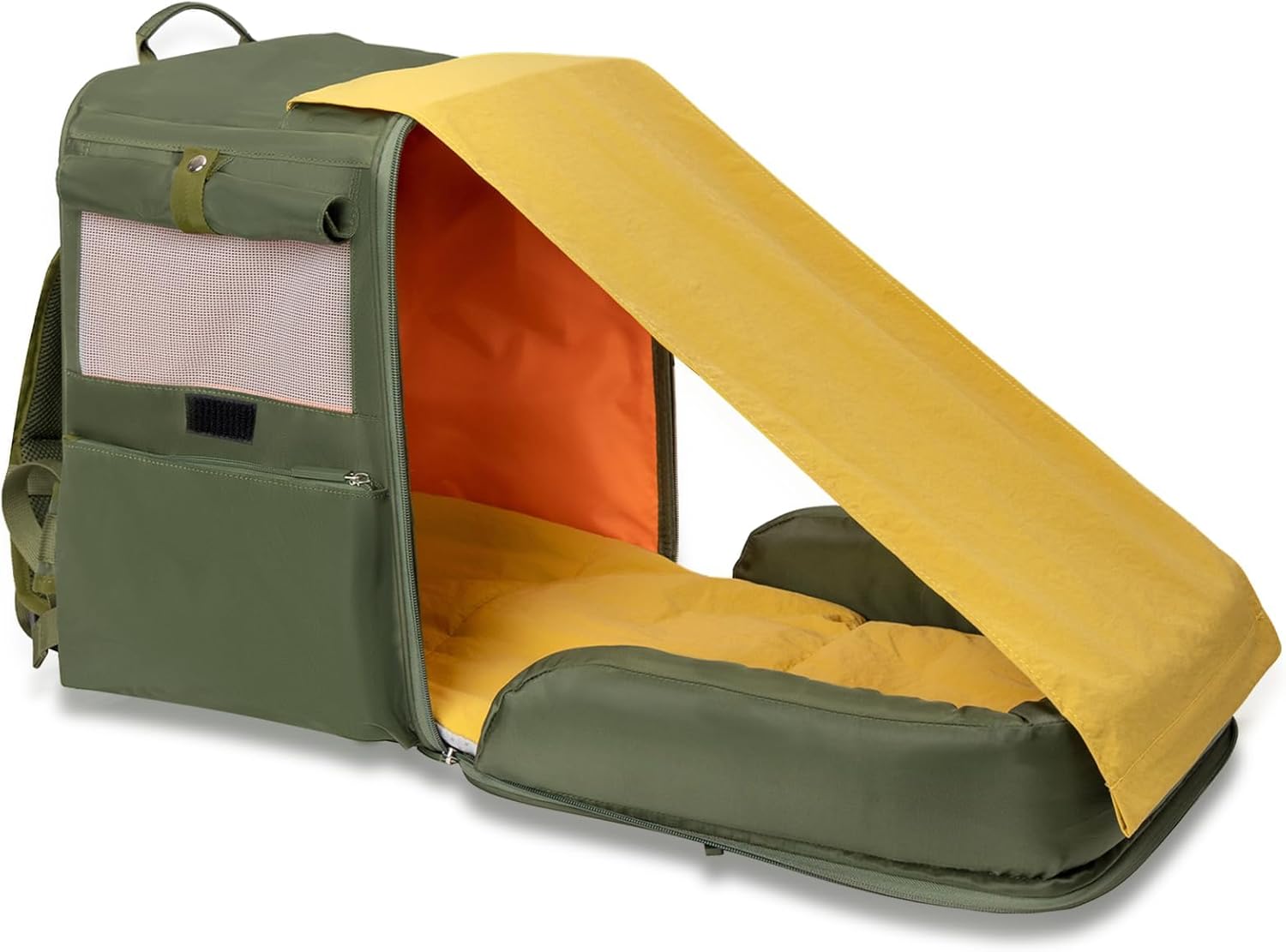 Expandable Pet Carrier Backpack for Cats and Dogs - TSA Airline Approved, 16''x14''x10'' Cat Dog Backpack Carrier with Detachable& Washable Cushion, Holds Pets Up to 15lbs for Traveling & Camping - Image 7