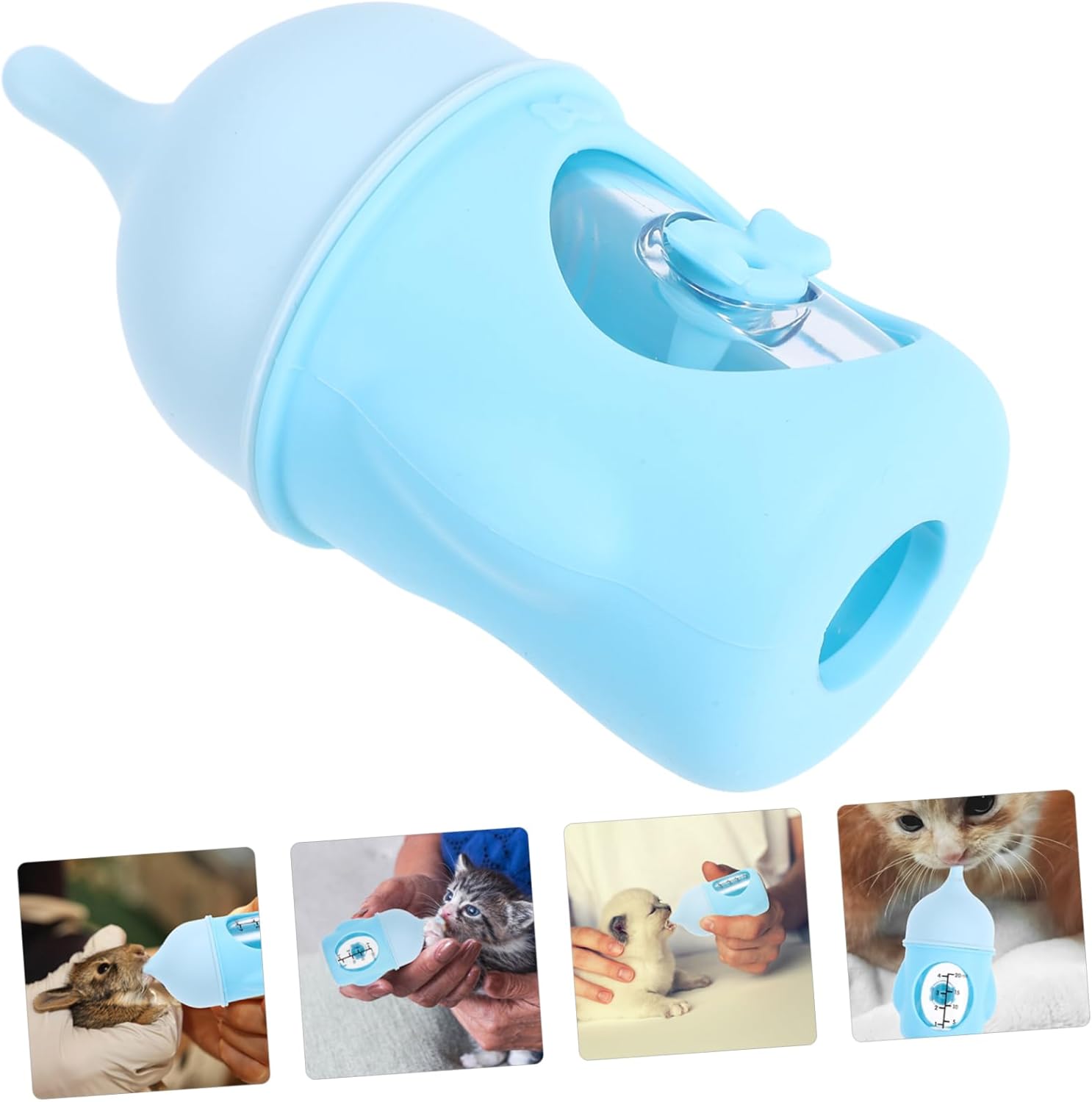 Safe Comfortable Feeding for Newborn Pets Kitten Puppy Bottle Feeder Scale Pet Nurser for Home Travel - Image 9
