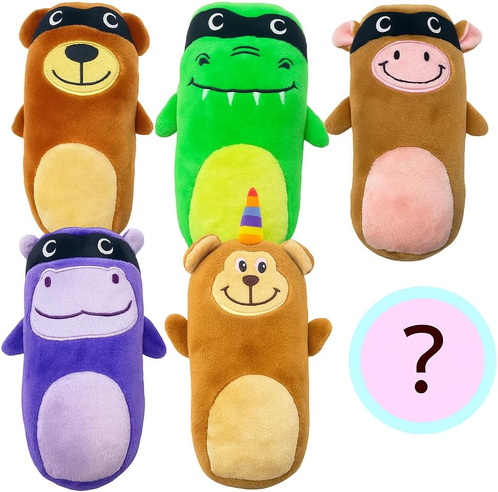 Jalousie 5 Pack Tough Plush Animal Dog Toys Assortment Value Bundle Dog Squeaky Toys Assortment Puppy Pet Mutt Dogs Toy Squeak Toy for Snall Medium Large Breeds (6 Pack Surprise Mix) - Image 9