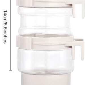 Dog Kennel Water Dispenser, No Drip Water Bottle Container ABS Materia...