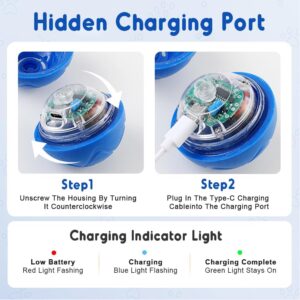 2025 New Dog Ball for Large Dogs, 2PCS Interactive Dog Ball Toy Vibrating Balls, Smart Shaking Pet Bounce Electric Balls Automatic Moving Pet Toy for All Dogs (#B1)