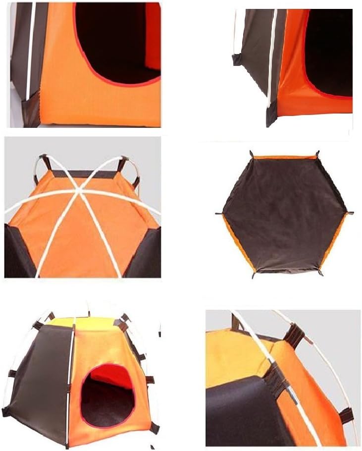 Portable Pet Camping Tent Outdoor Play Tent House for Dogs Cats Puppy Kitty - Foldable Waterproof Play Toy House Tent Bed Crate for Small Animal - Image 2