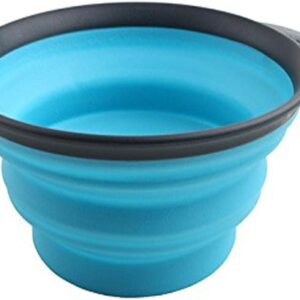 Dexas Popware for Pets Collapsible Travel Cup, Large, Gray/Blue