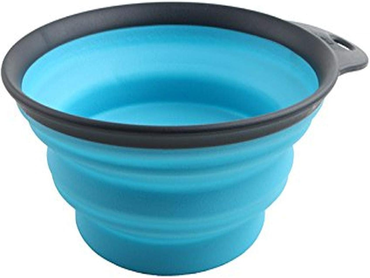 Dexas Popware for Pets Collapsible Travel Cup, Large, Gray/Blue