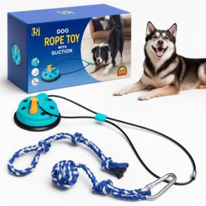 Dog Rope Toy with Suction - Perfect Dog Toys for Aggressive Chewers - Nearly Indestructible & Stimulating - Suitable for Large & Small Dogs & Puppies