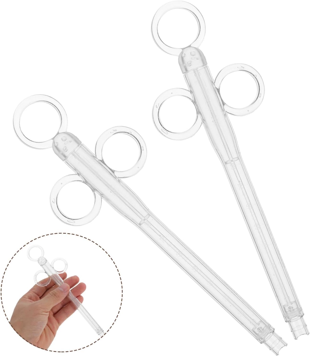 Mikikit 2Pcs Bird Feeding Tubes Durable Pigeon Feeder for Cockatiels Parrots Transparent Design Easy to Clean for Liquid Feeding Travel - Image 8