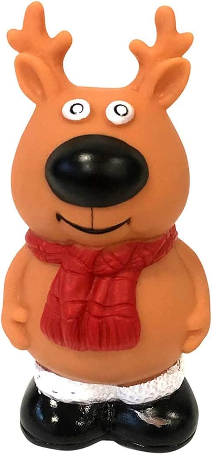 Midlee Vinyl Christmas Dog Toy Set- Santa, Reindeer & Snowman - Image 4