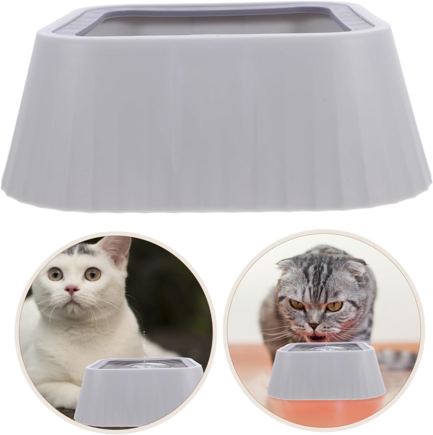 No Spill PET Water Bowl for Dogs and Cats Floating Tip Design 1.5L Capacity Easy PET Feeder with Non-Slip Base for Home and Travel - Image 8