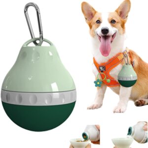 Dog Travel Water Bottle Detachable Bowl Leak Proof Portable ，Silicone Bottle Body，Collapsible and Suitable for Small Pets for Outdoor Walking, Hiking, Travel