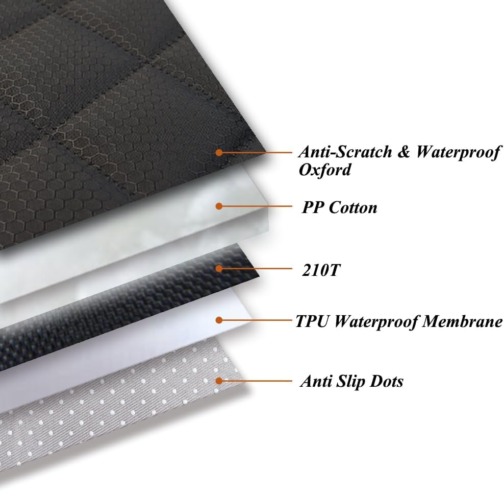 Paw Jamboree Car Front Seat Covers for Dogs Scratch-Proof Pet Car Seat Cover Non-Slip Car Seat Protector for Dogs Bucket Seat Cover - Image 6